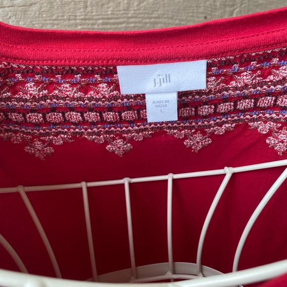 J. Jill Embroidered Style Knit Top - Picture 6 of 12